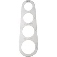 Medidor de espaguetis de 4 agujeros de acero inoxidable (Mide hasta cuatro porciones para adultos)